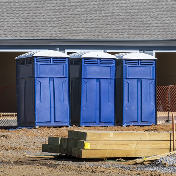 what is the maximum capacity for a single porta potty in Oysterville